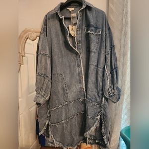 Boutique blue denim dress